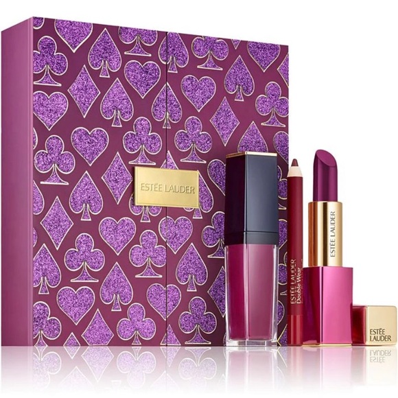 ESTÉE LAUDER PLUM LIPS 3PC GIFT SET - Picture 1 of 3